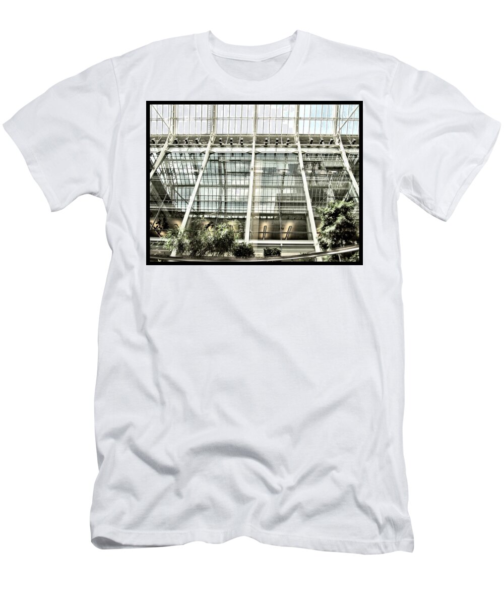 Montreal T-Shirt featuring the photograph Montreal Mall en Couleur by Shawn Dall