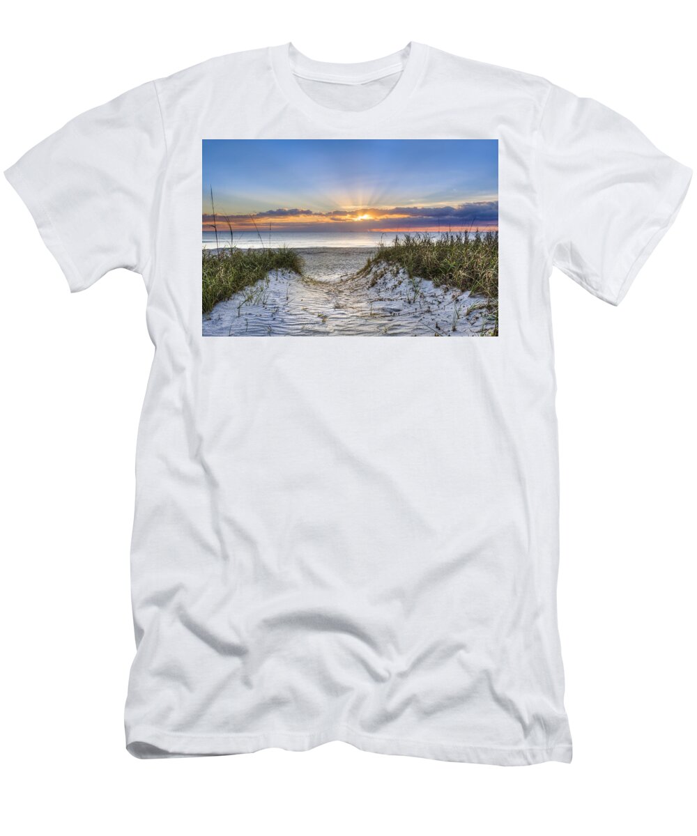 Atlantic T-Shirt featuring the photograph Morning Blessing by Debra and Dave Vanderlaan