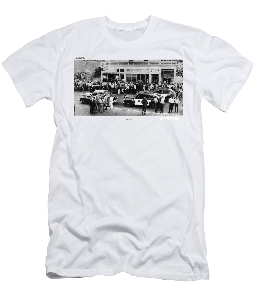 Motorcycle rally Hollister California July 4, 1947 T-Shirt by Monterey  County Historical Society - Fine Art America