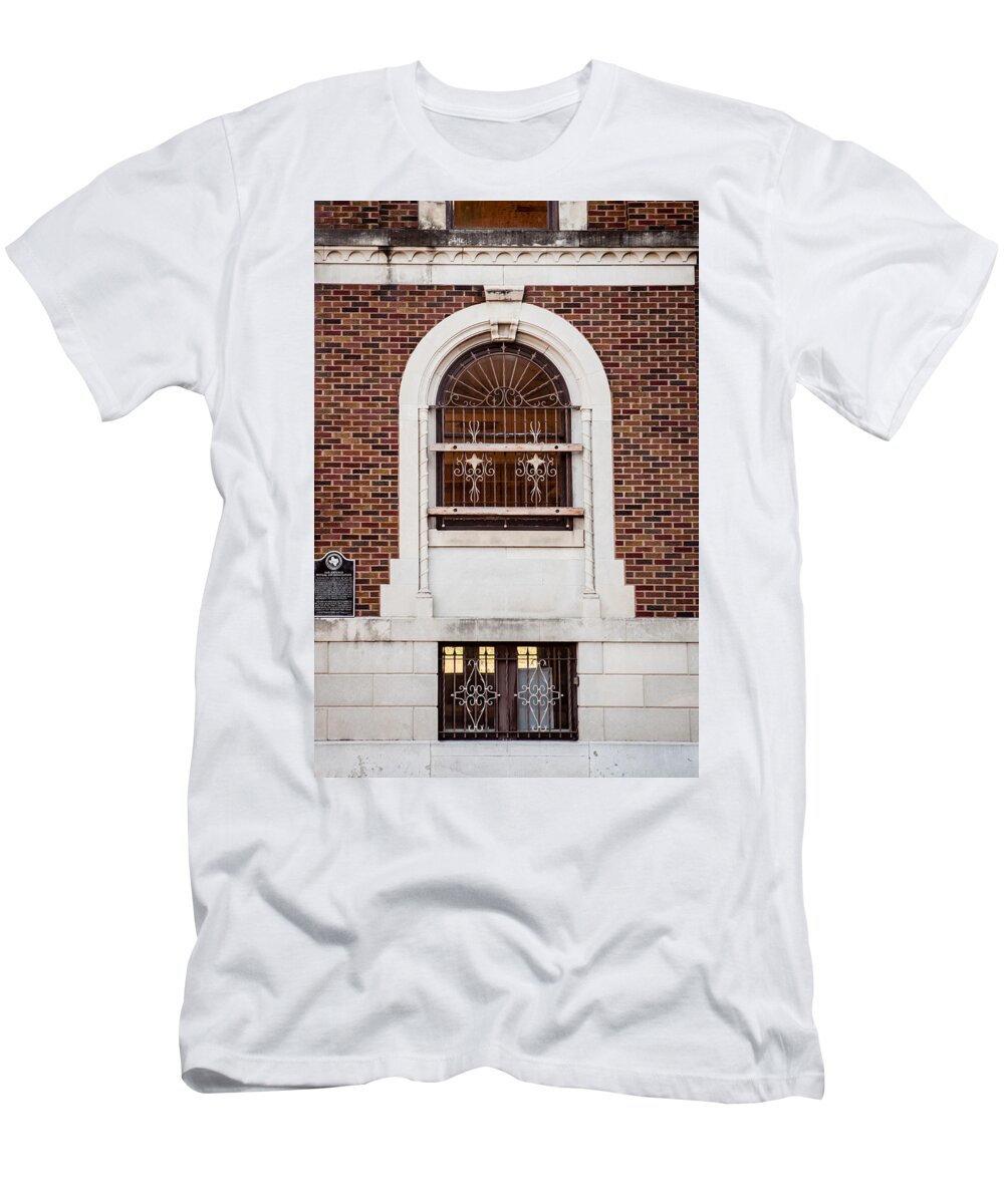 Architecture T-Shirt featuring the photograph Mutual Aid Historic Bluilding by Melinda Ledsome