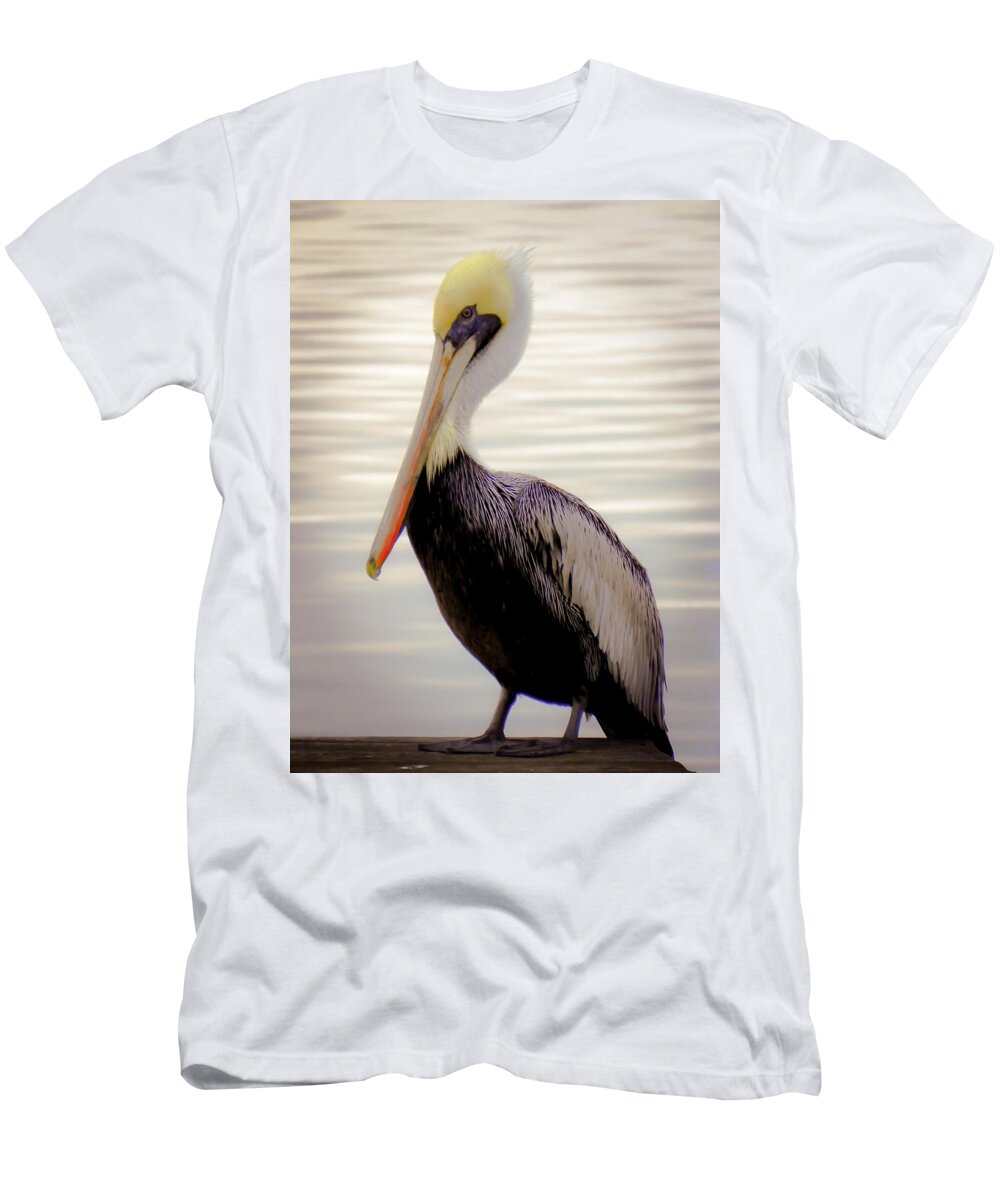 Bird T-Shirt featuring the photograph My Visitor by Karen Wiles