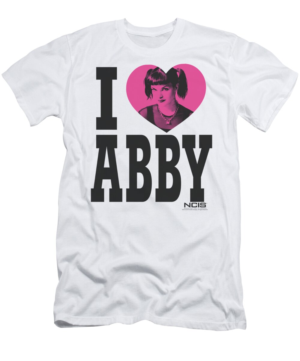 NCIS T-Shirt featuring the digital art Ncis - I Heart Abby by Brand A