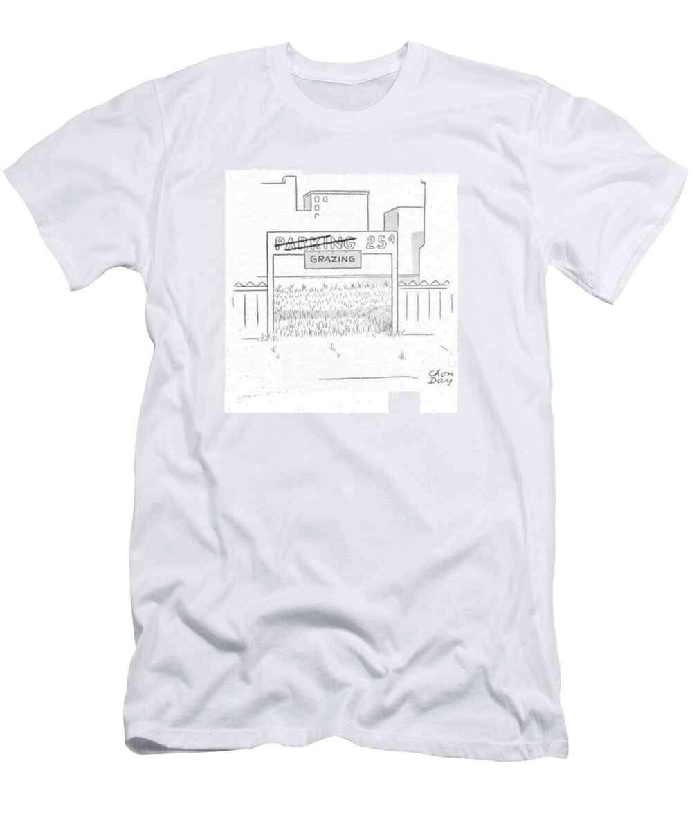 112804 Cda Chon Day T-Shirt featuring the drawing New Yorker August 14th, 1943 by Chon Day
