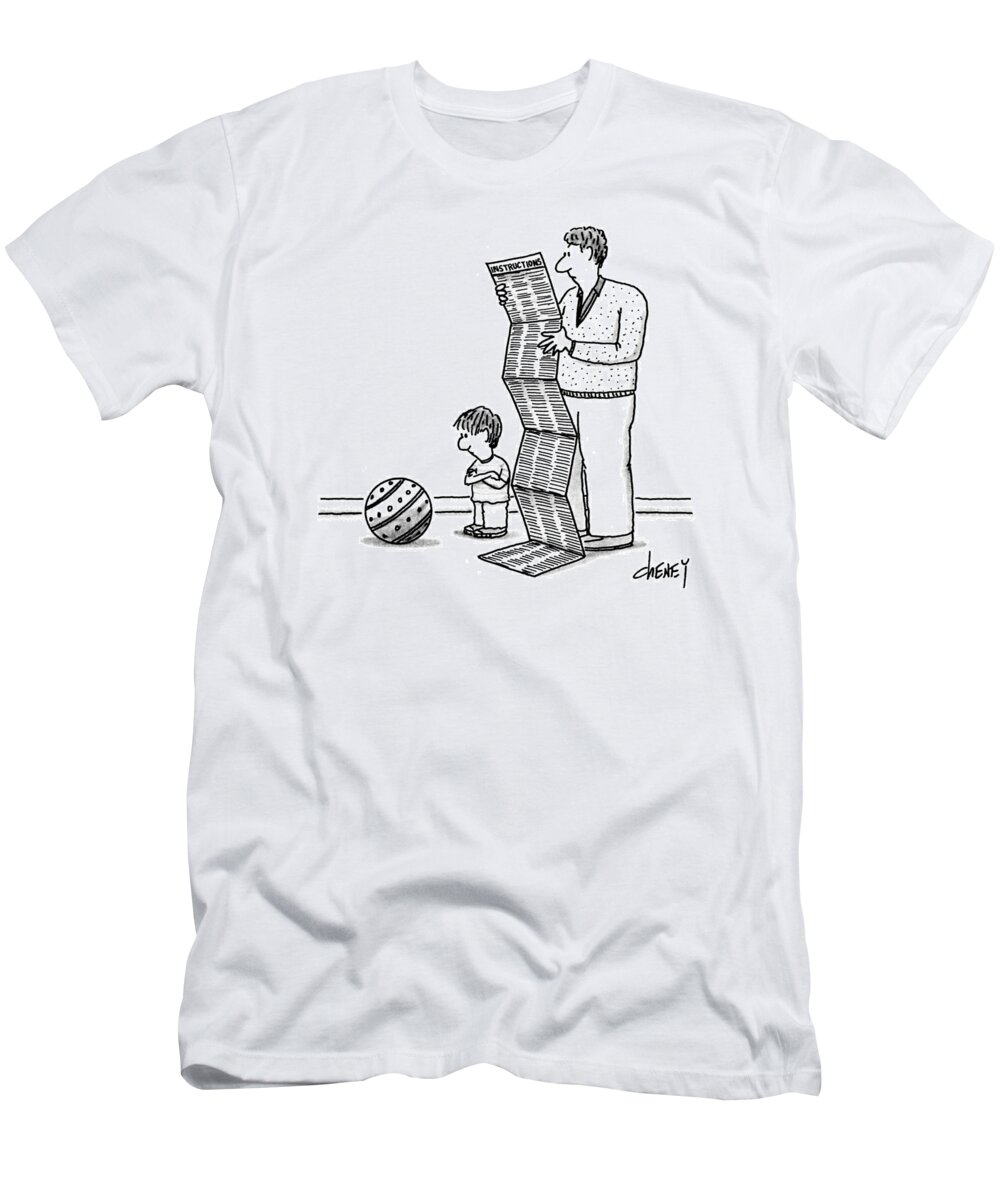 Family T-Shirt featuring the drawing New Yorker December 30th, 1991 by Tom Cheney