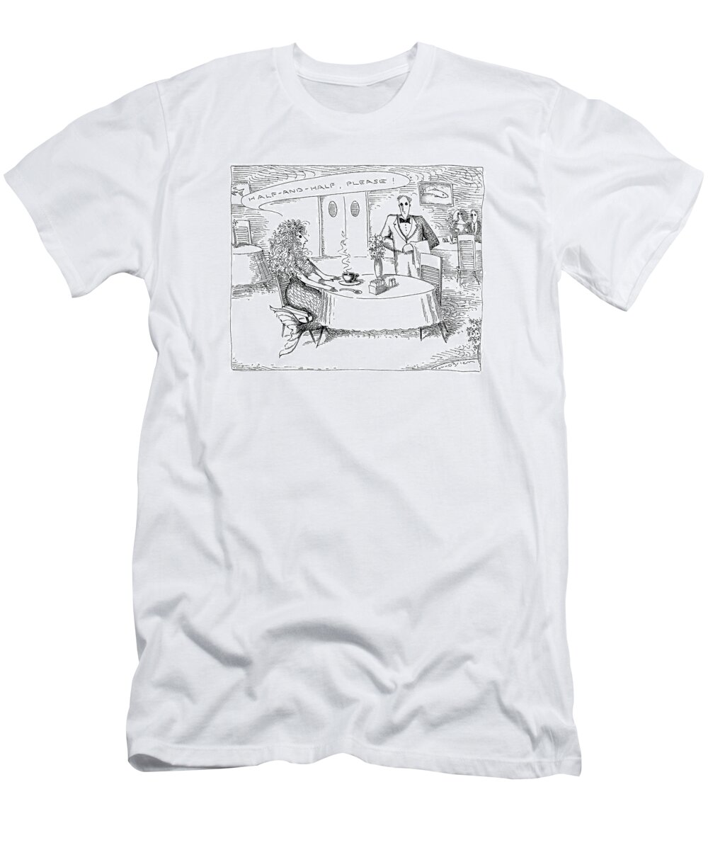 Play On Words T-Shirt featuring the drawing New Yorker July 20th, 1992 by John O'Brien