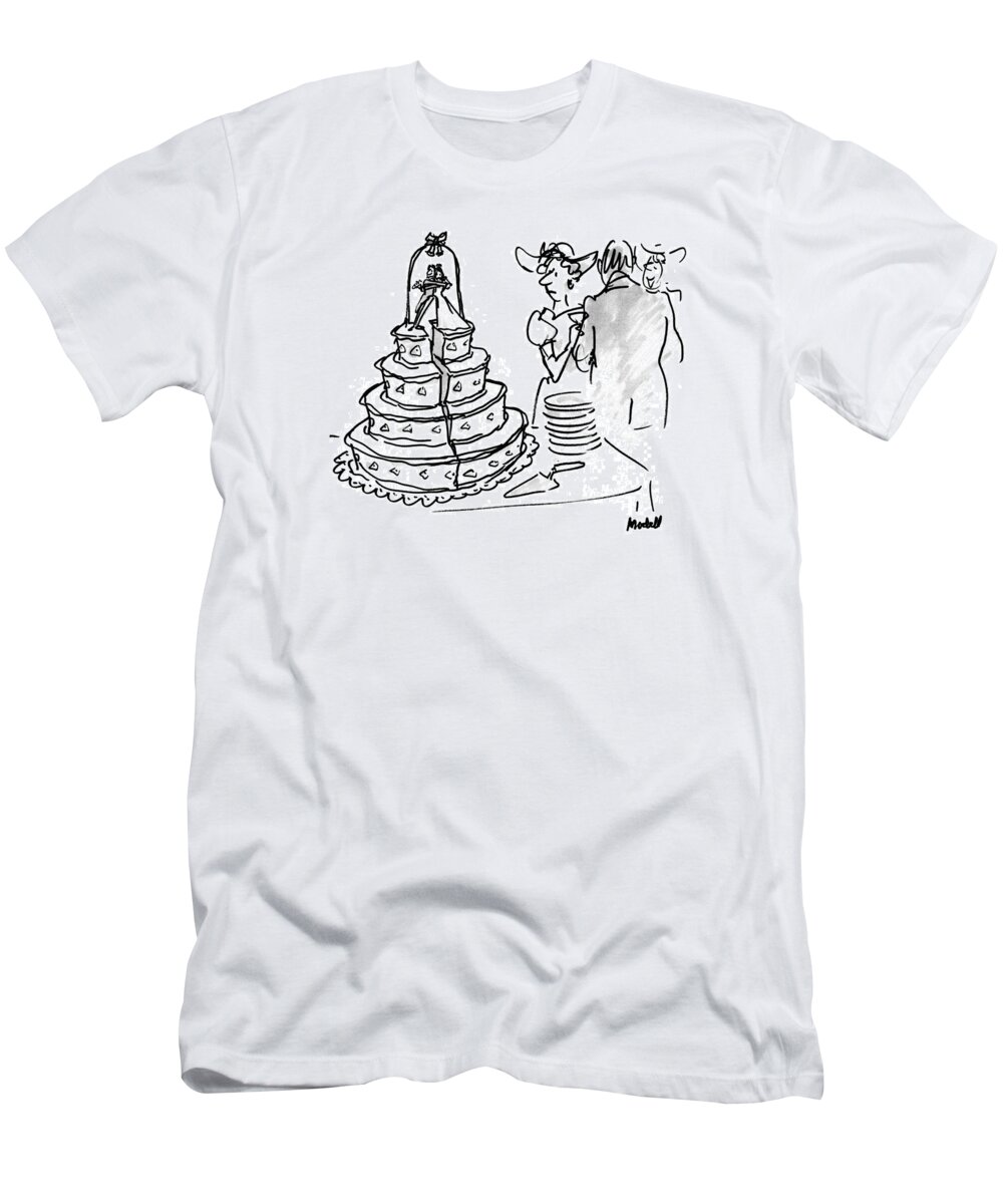 Relationships T-Shirt featuring the drawing New Yorker June 1st, 1992 by Frank Modell