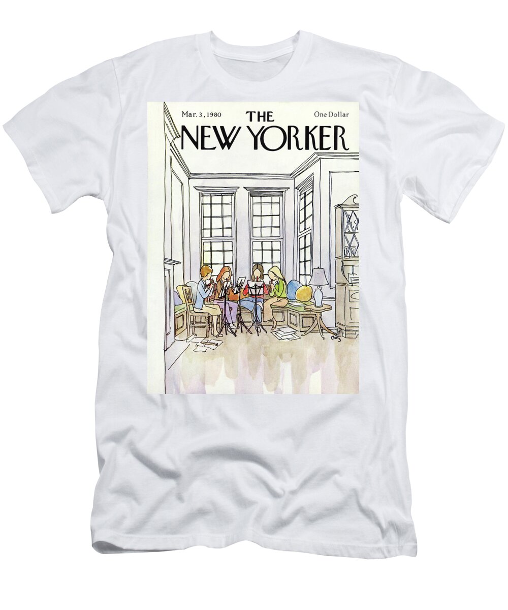 People T-Shirt featuring the painting New Yorker March 3rd, 1980 by Arthur Getz