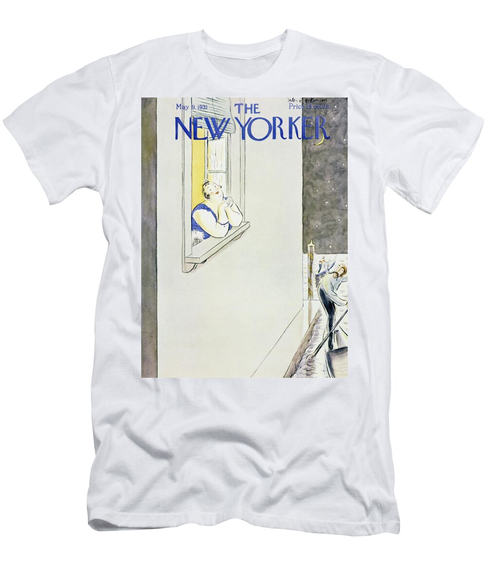 Illustration T-Shirt featuring the painting New Yorker May 9 1931 by Helene E Hokinson