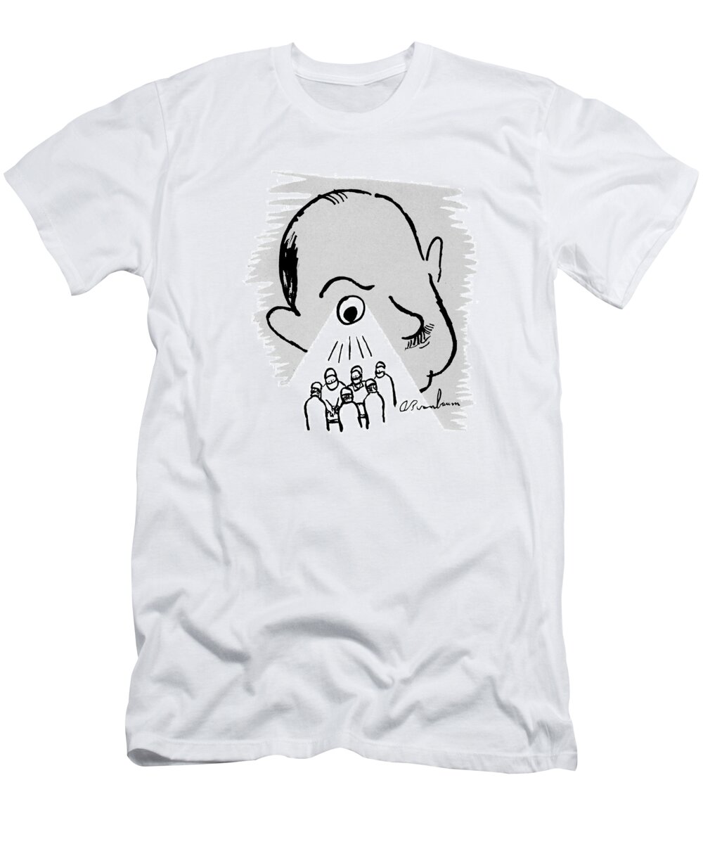 Doctors T-Shirt featuring the drawing New Yorker October 25th, 1947 by Abe Birnbaum