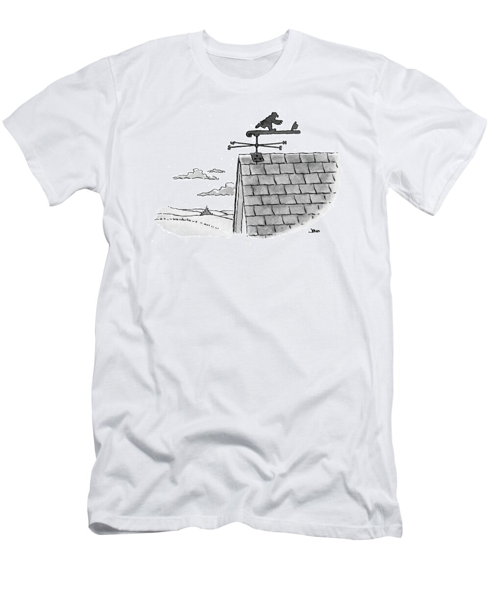 Rural T-Shirt featuring the drawing New Yorker September 18th, 1978 by John Jonik