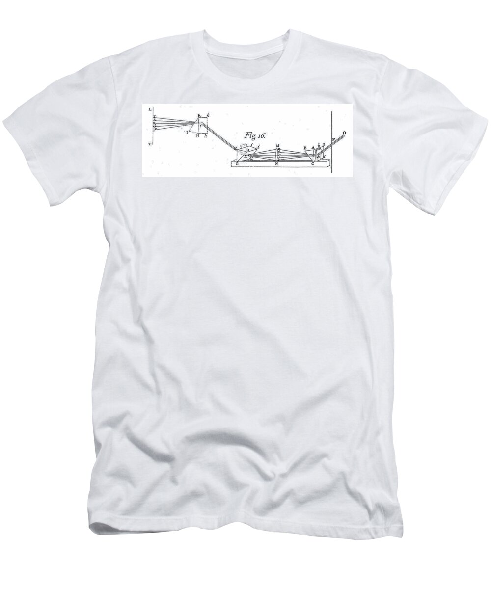 1704 T-Shirt featuring the photograph Newton Diagram by Granger
