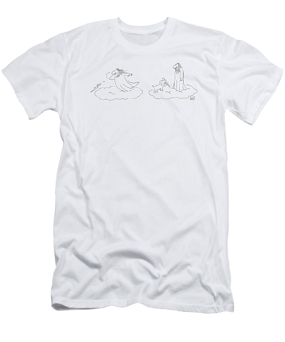 Pets T-Shirt featuring the drawing No Caption #1 by Arnie Levin