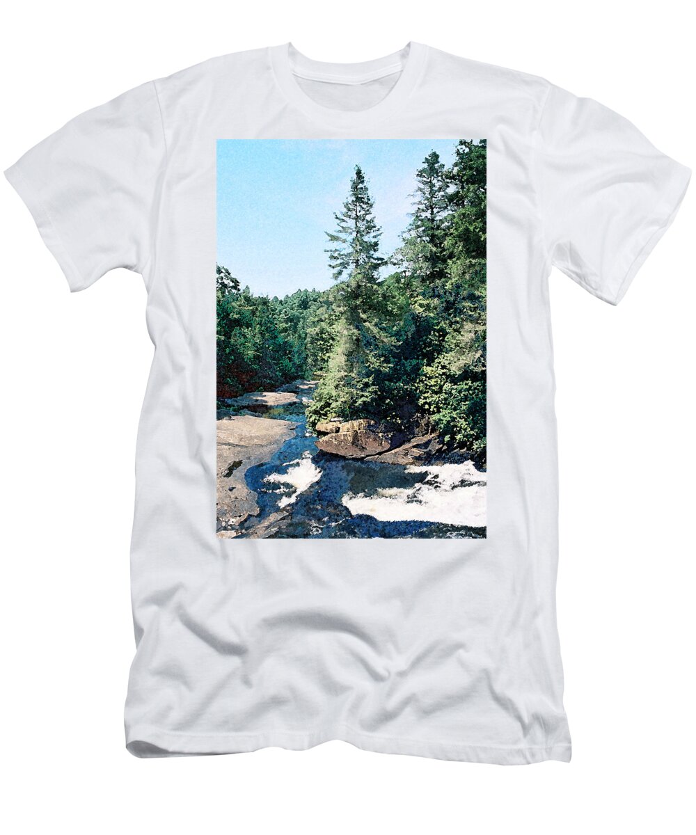 Landscape T-Shirt featuring the digital art North Carolina Landscape by Steve Karol