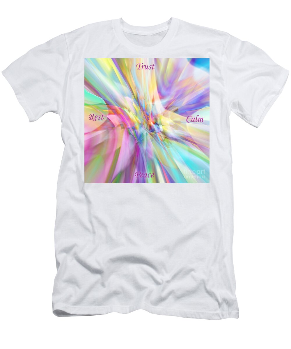 Abstract T-Shirt featuring the digital art North South East West by Margie Chapman