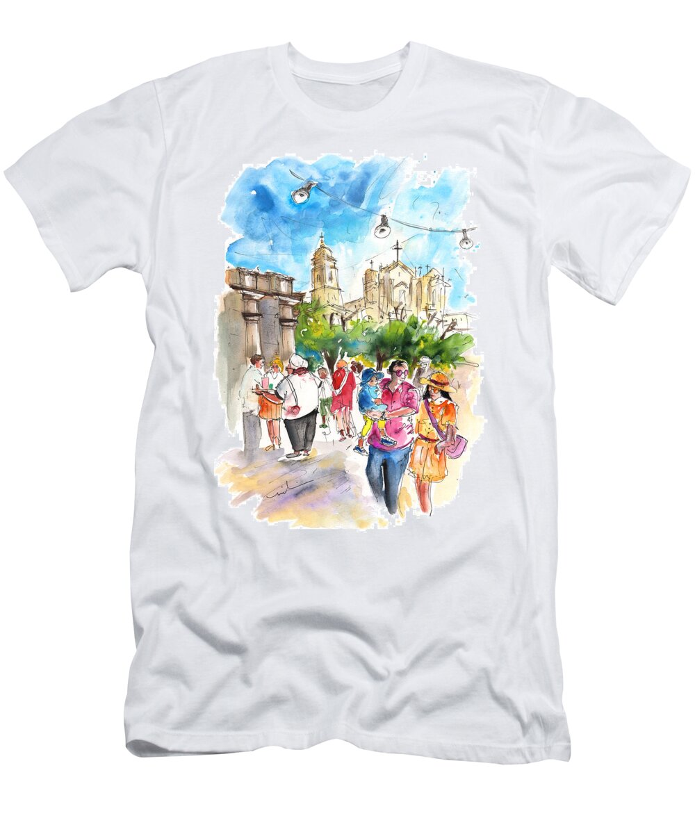 Travel T-Shirt featuring the painting Noto 06 by Miki De Goodaboom
