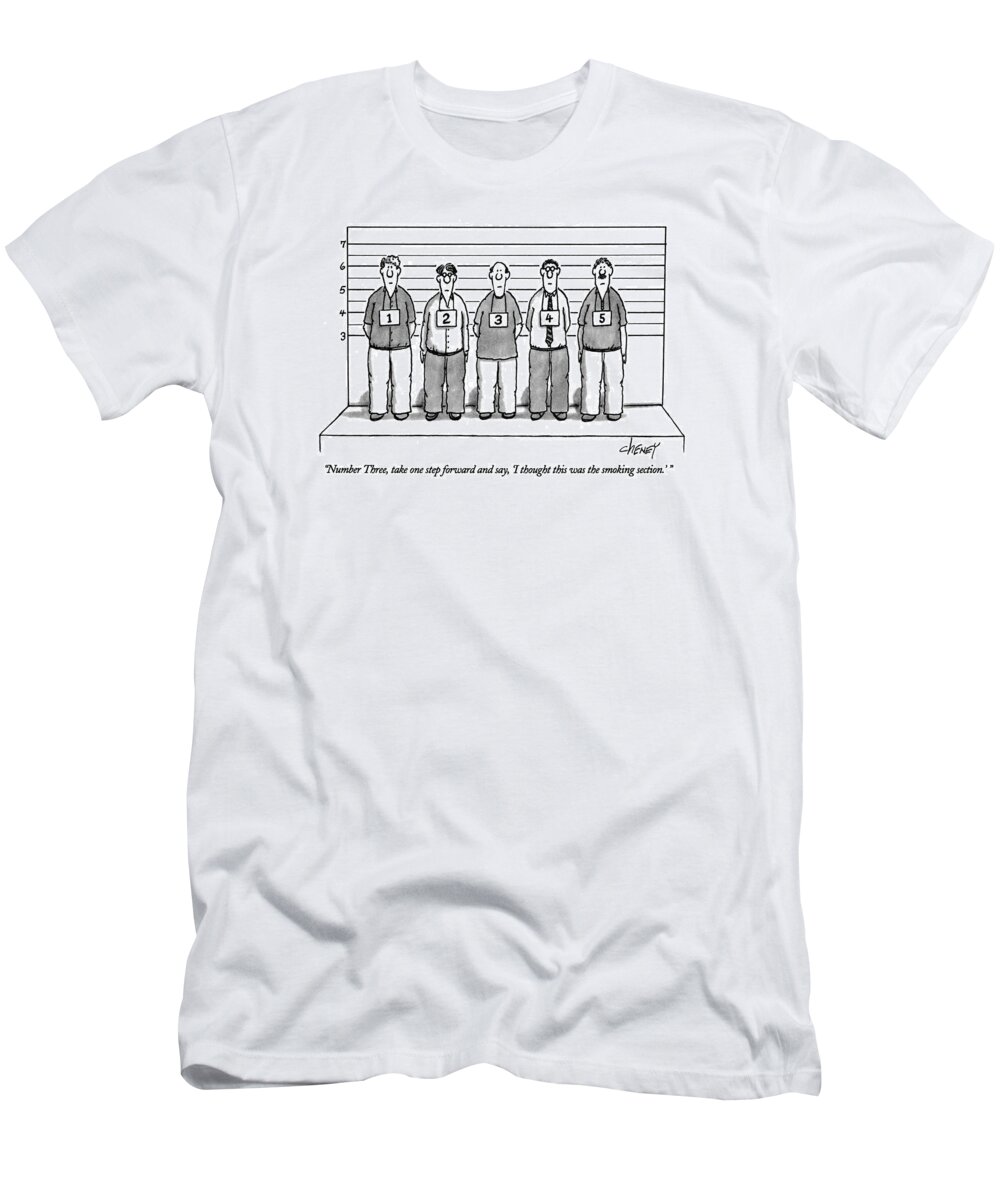
Fitness T-Shirt featuring the drawing Number Three by Tom Cheney