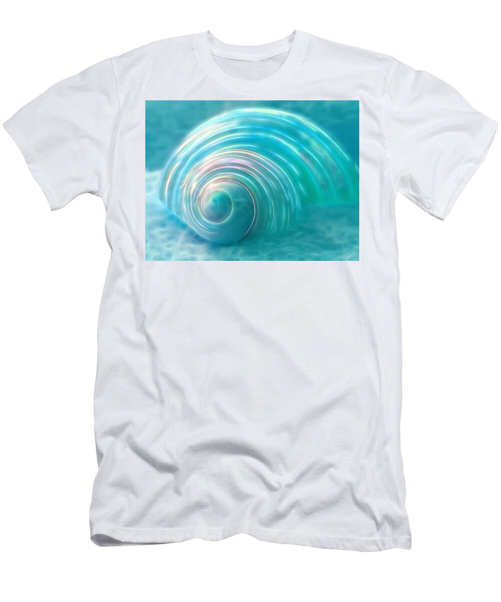 Sea Shell T-Shirt featuring the photograph Ocean Fantasy by Gill Billington