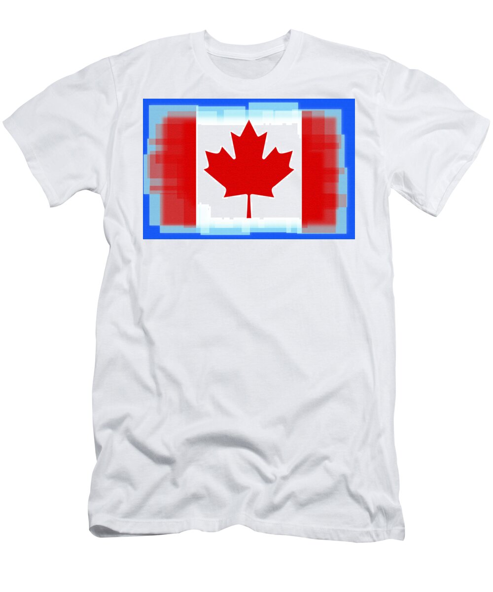Oh Canada T-Shirt featuring the digital art Oh Canada by Bill Cannon