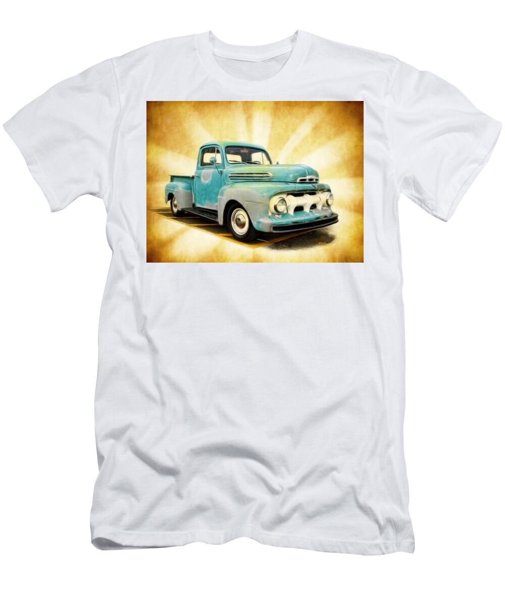 Rust T-Shirt featuring the photograph Old Ford Art by Steve McKinzie