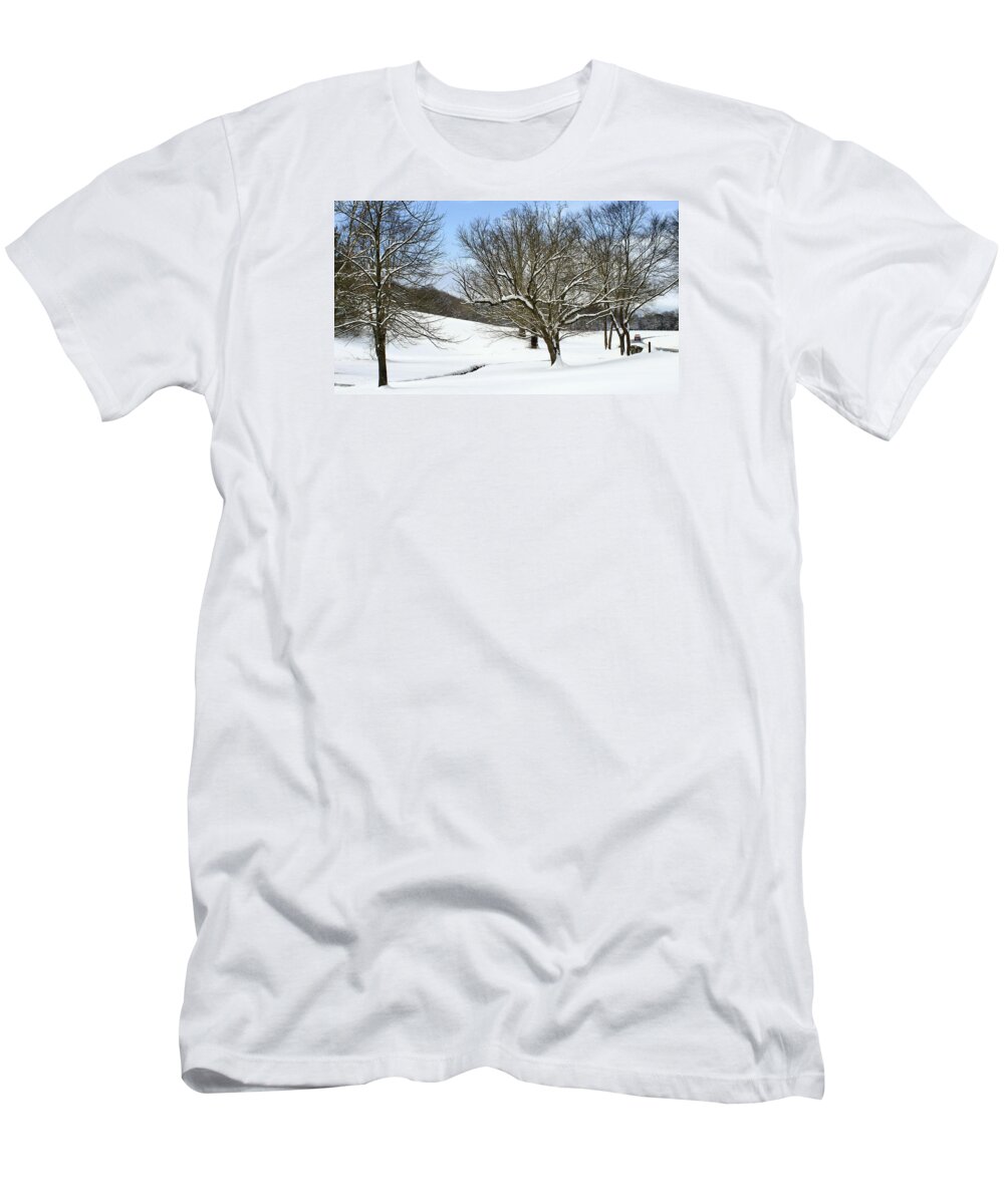 Winter T-Shirt featuring the photograph On the Road Again by Carol Montoya