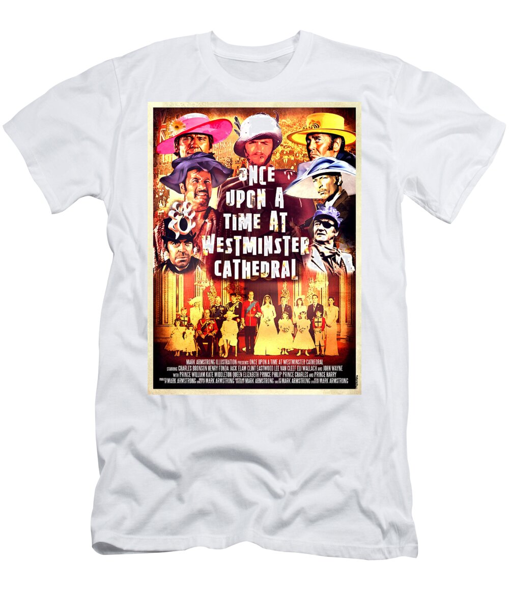 Royal Wedding T-Shirt featuring the digital art Once Upon A Time by Mark Armstrong