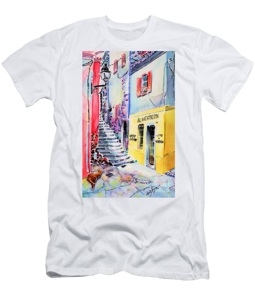 France T-Shirt featuring the painting One spring day by Hisayo OHTA