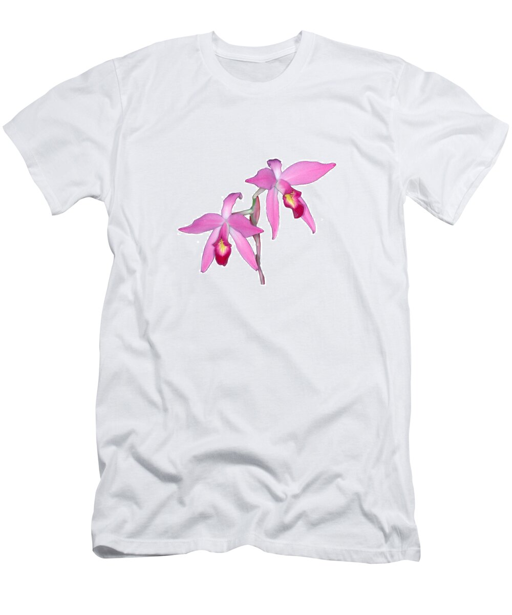 Flower T-Shirt featuring the photograph Orchid 1-1 by Andy Shomock