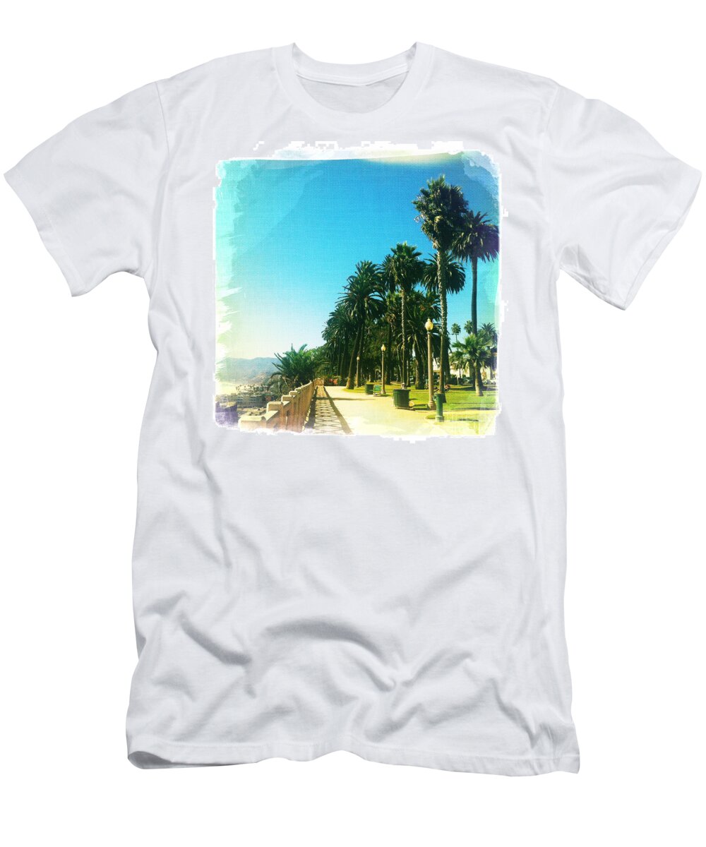Pacific T-Shirt featuring the photograph Palisades Park by Nina Prommer