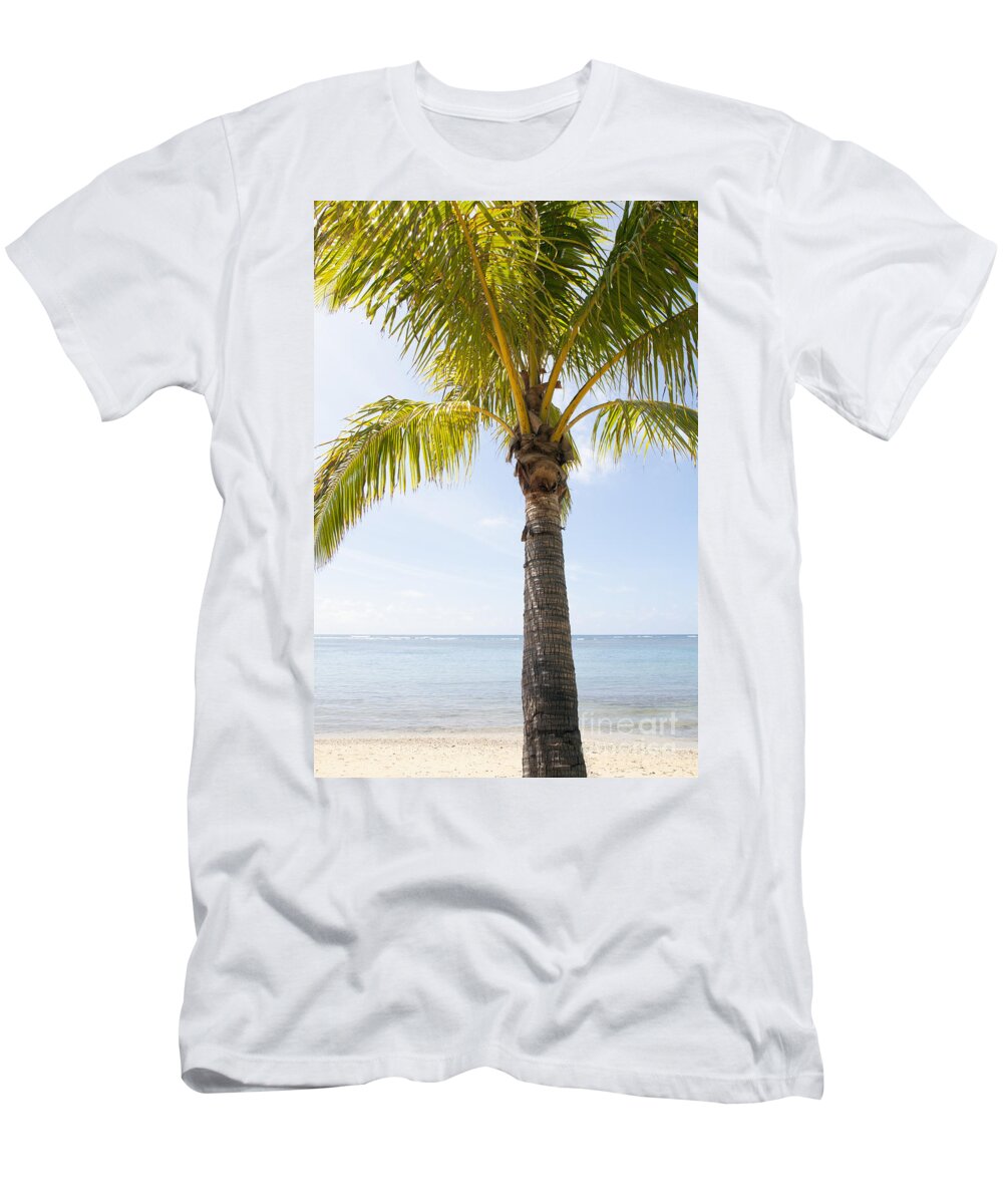Beach T-Shirt featuring the photograph Palm at Beach by Brandon Tabiolo