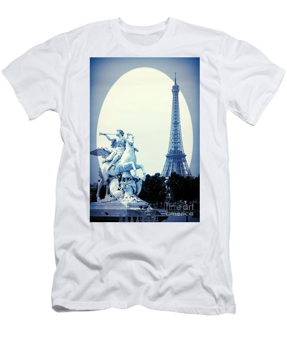 Paris T-Shirt featuring the photograph Paris Blues by Carol Groenen