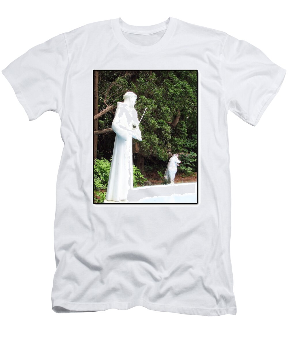 St. Francis Of Assisi T-Shirt featuring the photograph Patron Saint of Animals by Marie Jamieson