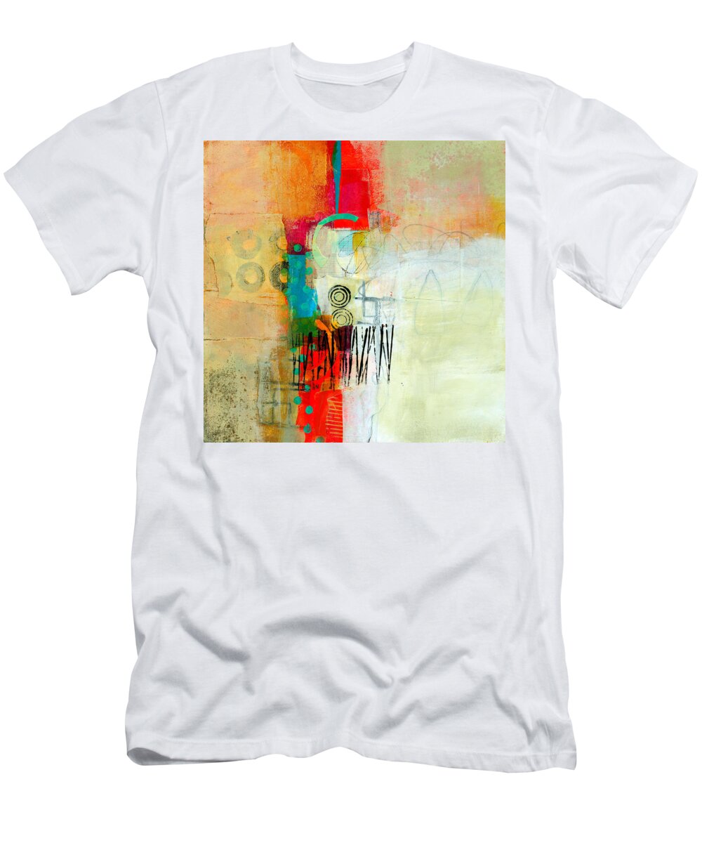 Acrylic T-Shirt featuring the painting Pattern Study #1 by Jane Davies