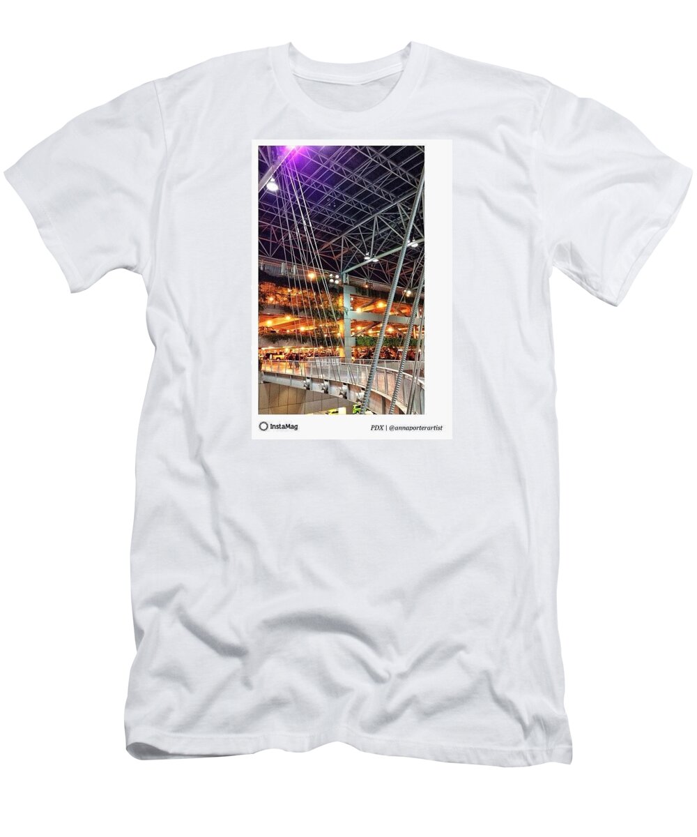 Beautiful T-Shirt featuring the photograph Pdx - Portland International Airport by Anna Porter