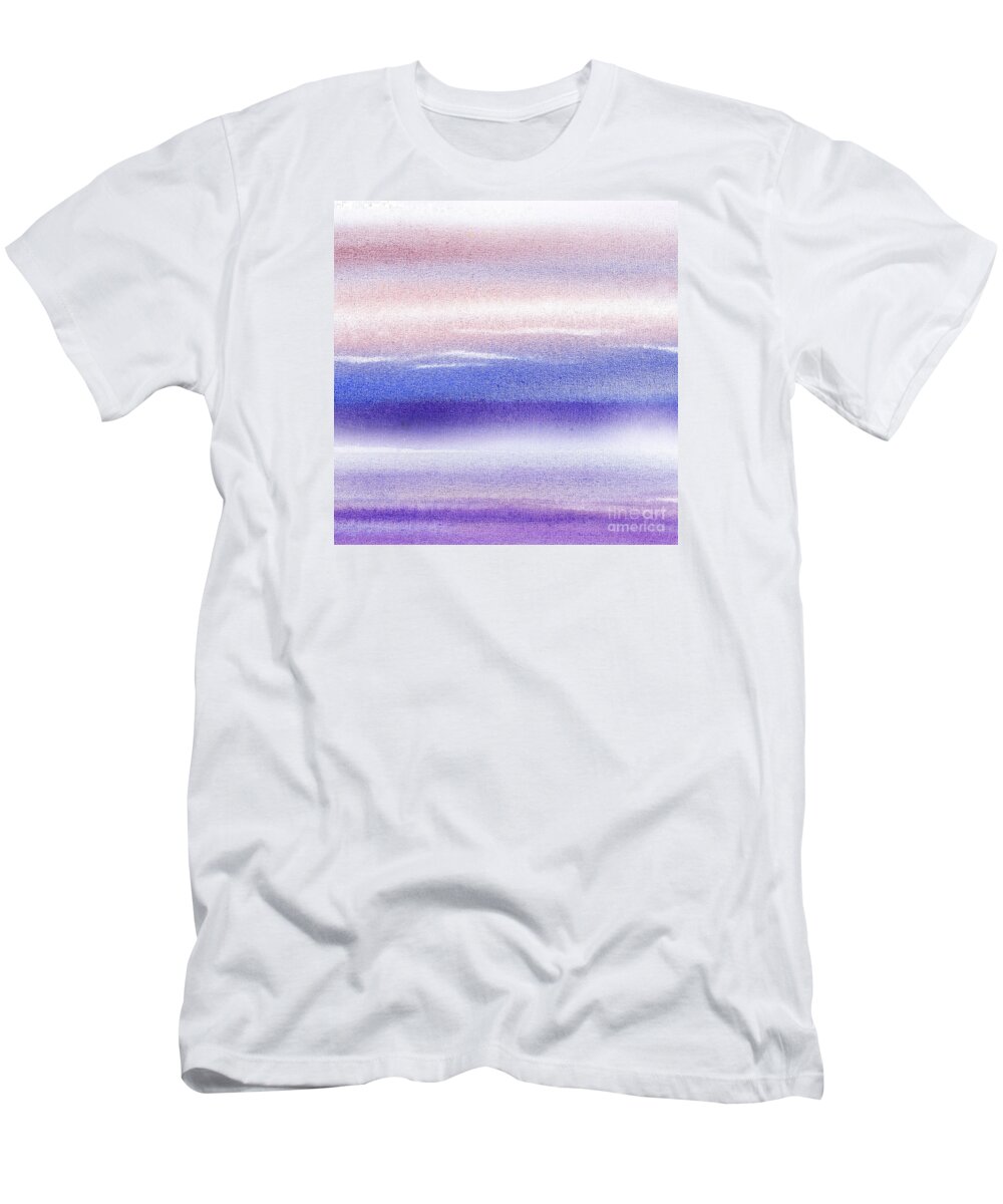 Sky T-Shirt featuring the painting Pearly Sky Abstract I by Irina Sztukowski