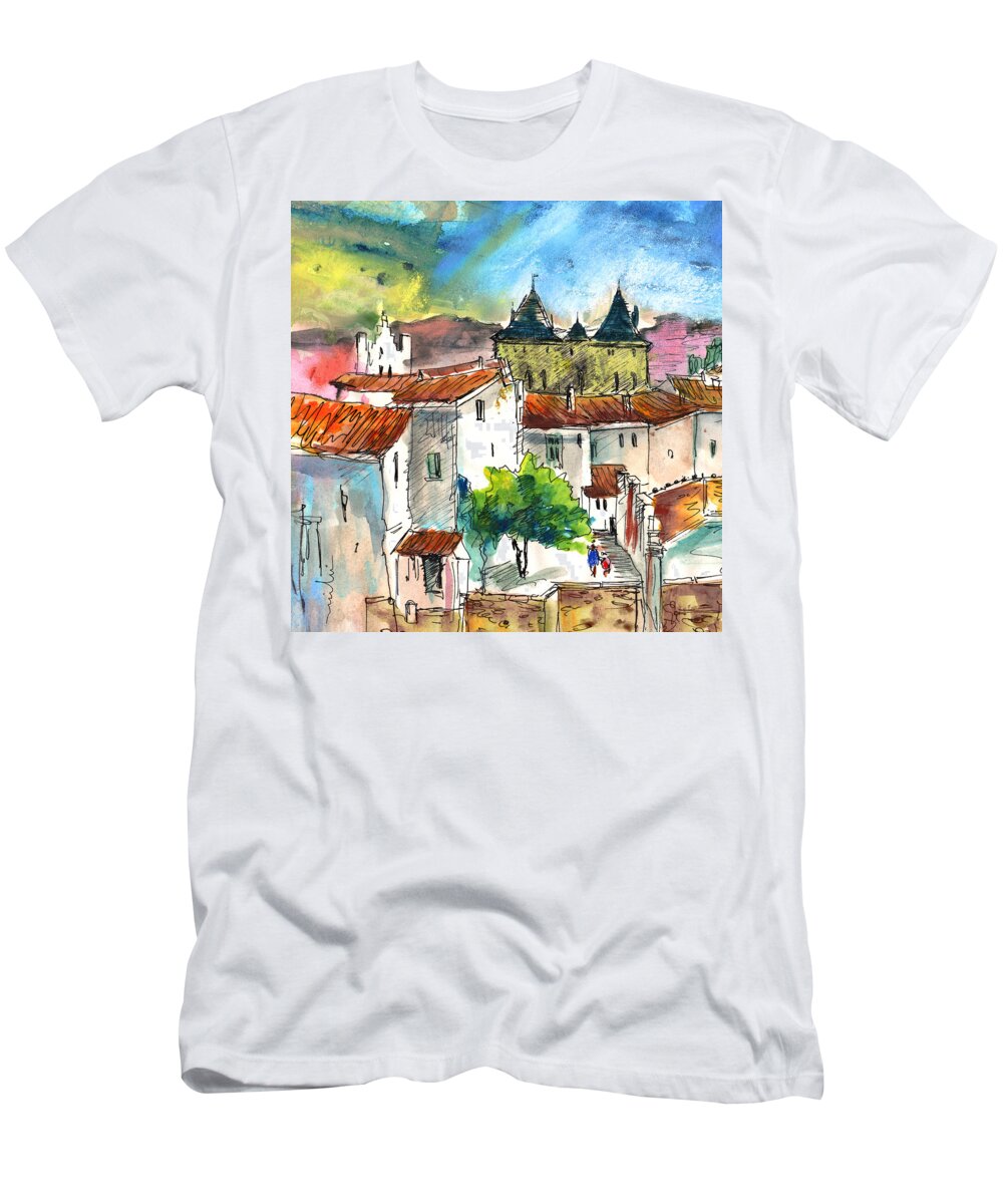 Travel T-Shirt featuring the painting Pezens 04 by Miki De Goodaboom