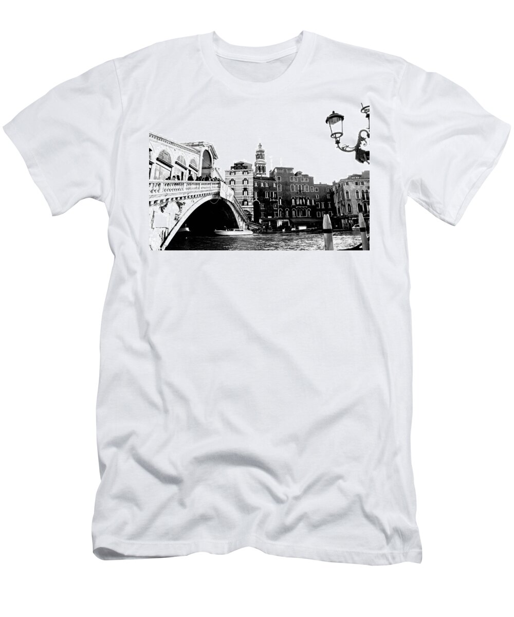 Venice T-Shirt featuring the photograph Ponte Realto by Eric Tressler