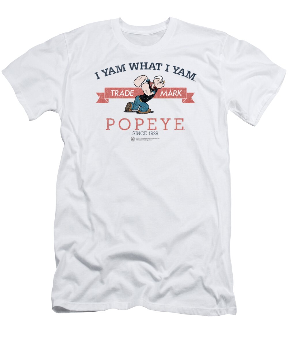  T-Shirt featuring the digital art Popeye - Vintage by Brand A