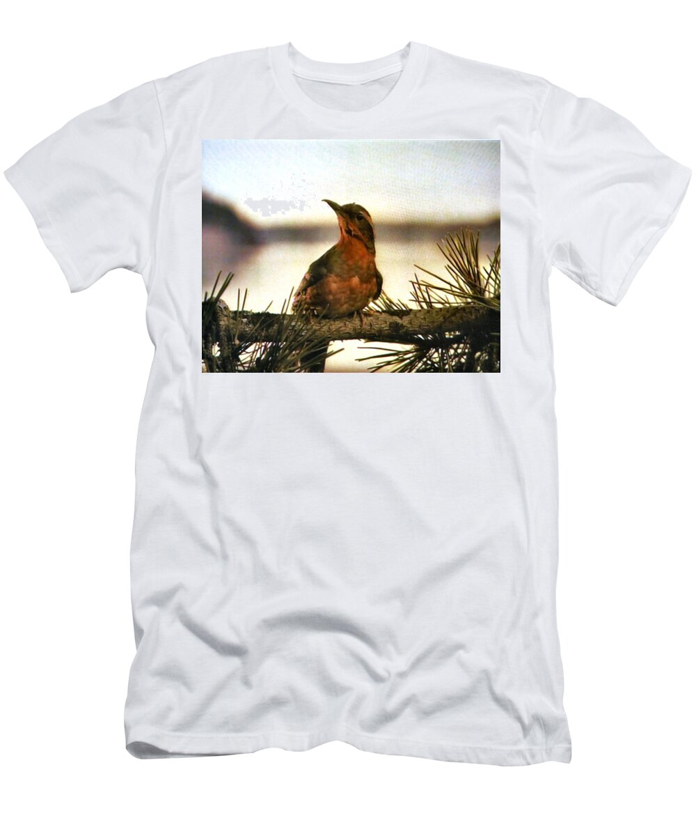 Laura Palmer T-Shirt featuring the painting Population 51201 by Luis Ludzska