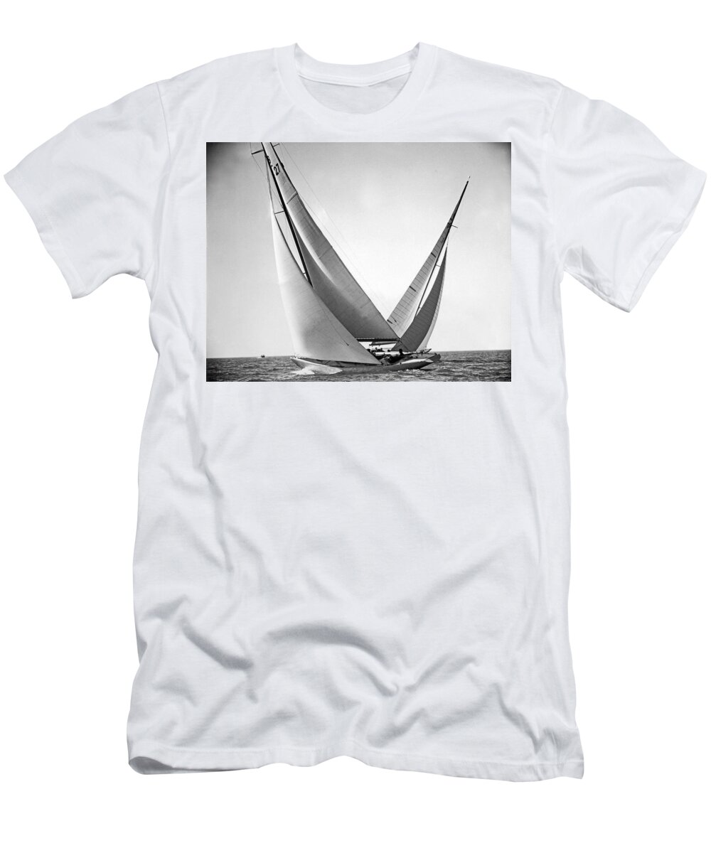 1937 T-Shirt featuring the photograph Prelude And Yucca In Regatta by Underwood Archives