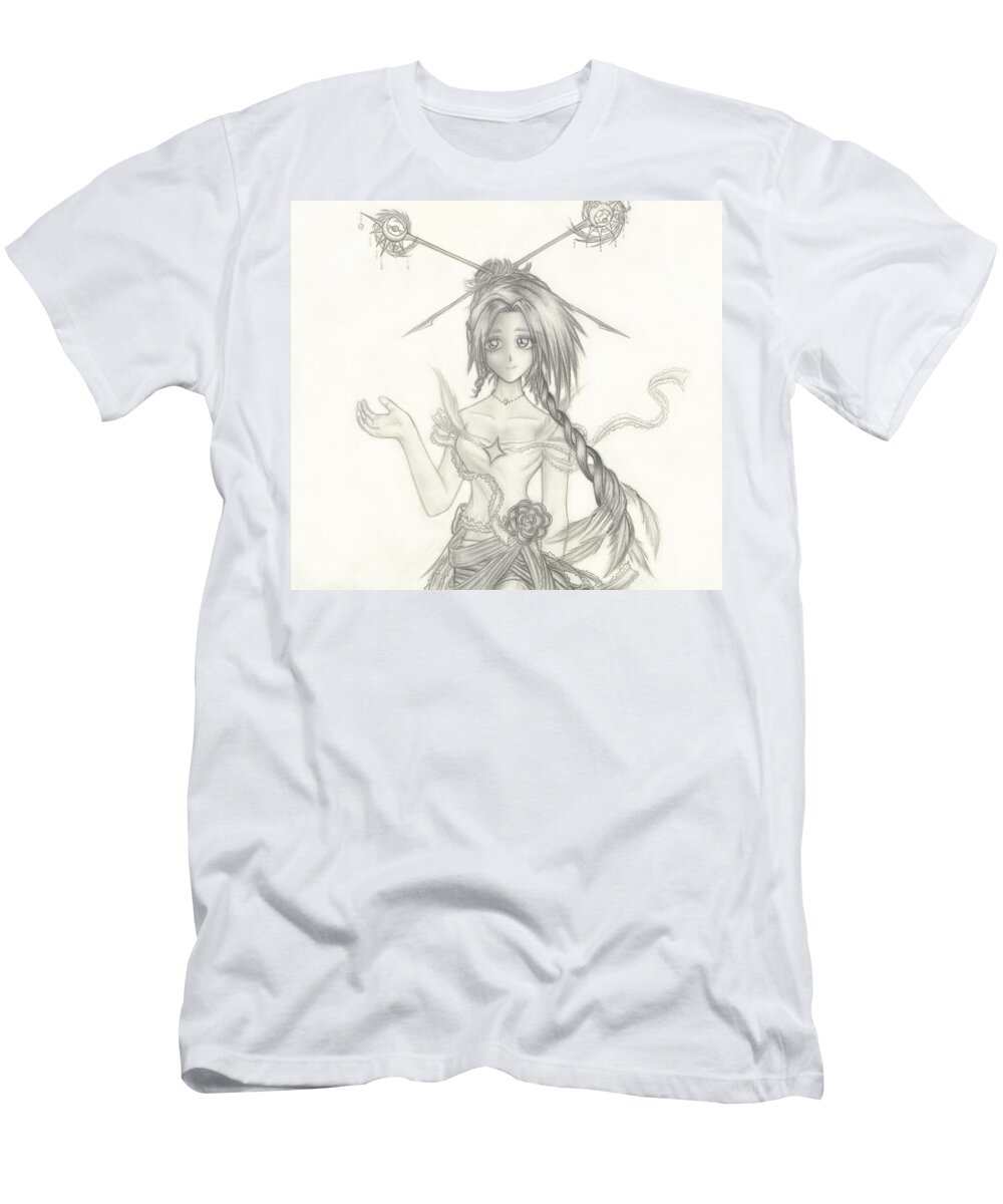 Abstract T-Shirt featuring the drawing Princess Altiana by Shawn Dall