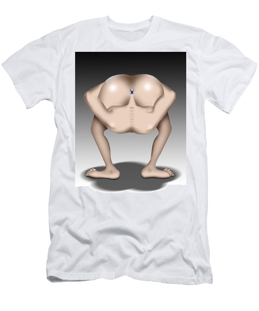 Head In Ass T-Shirt featuring the photograph Pull Your Head Out by Mike McGlothlen