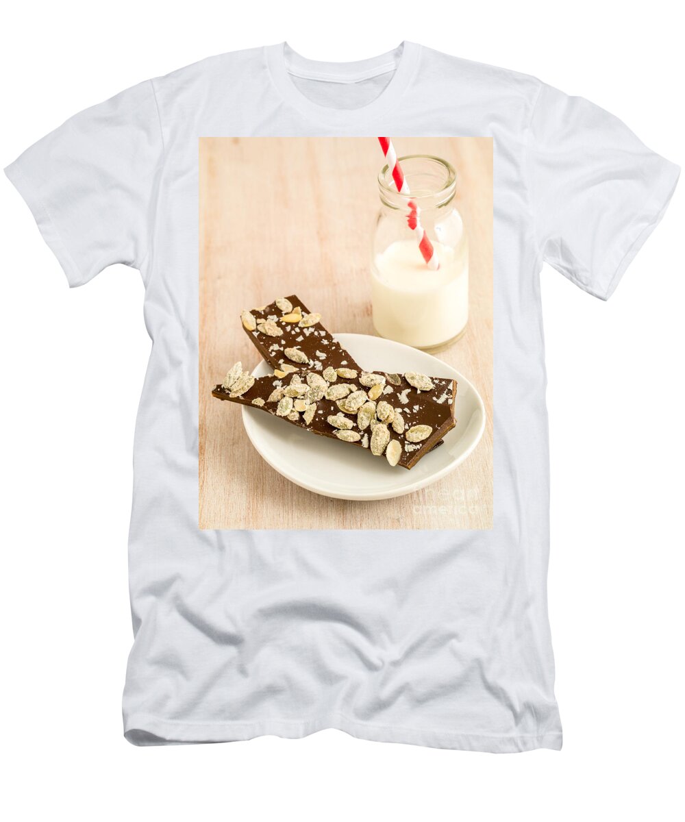 Chocolate T-Shirt featuring the photograph Pumpkinseed and Burnt Butter Toffee by Edward Fielding