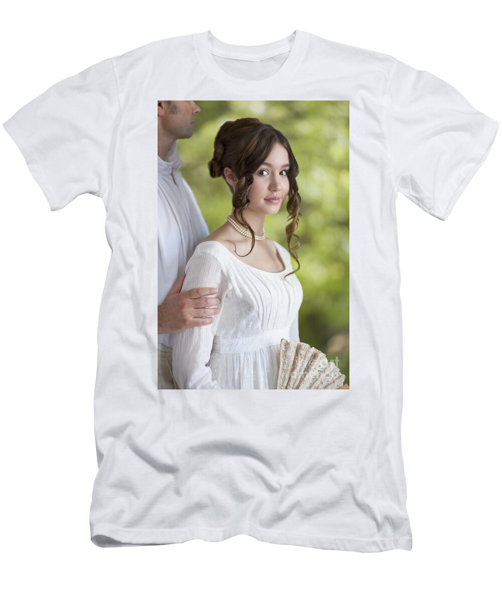 Regency T-Shirt featuring the photograph Regency Period Couple by Lee Avison