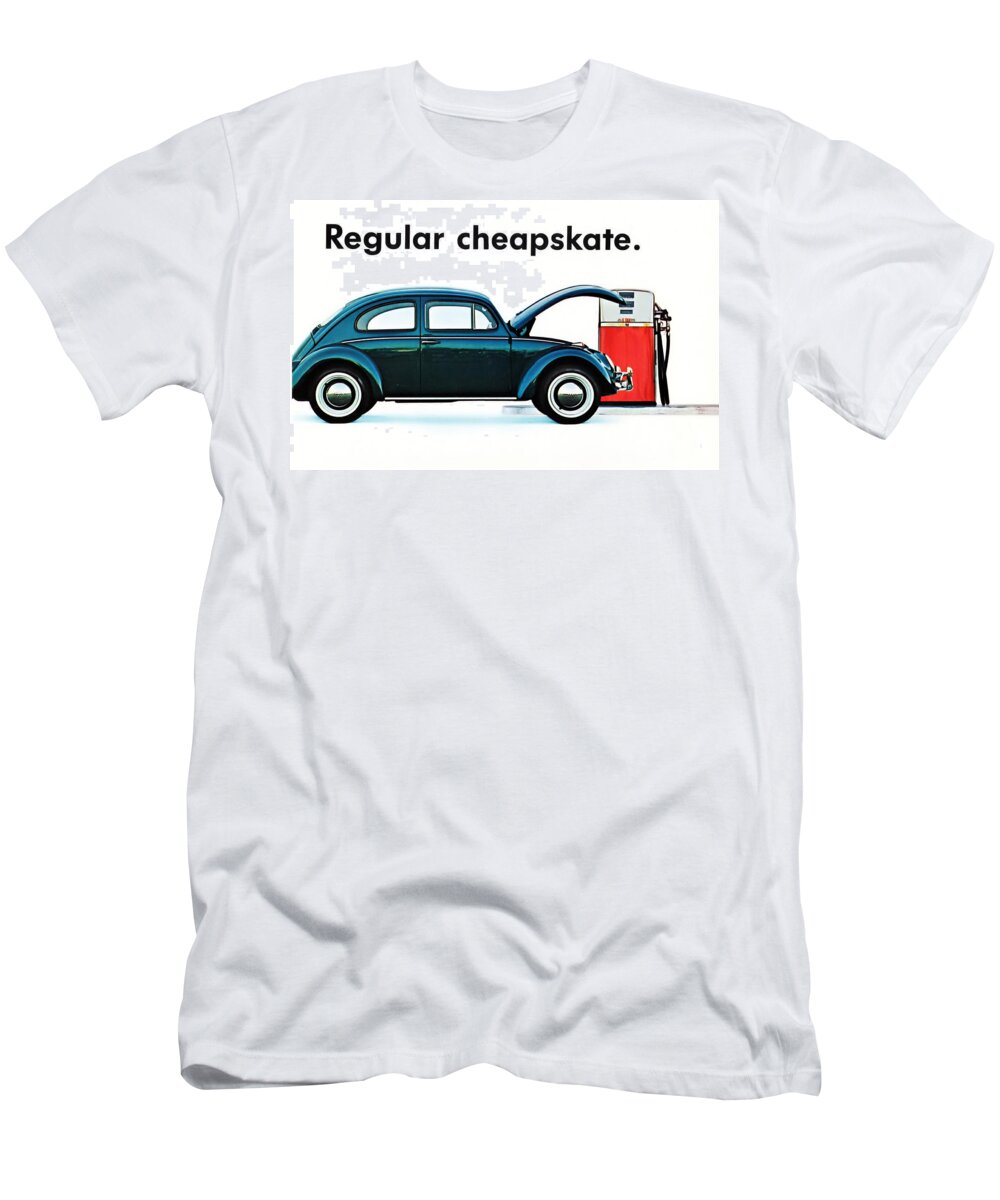Regular Cheapskate T-Shirt featuring the digital art Regular Cheapskate by Georgia Fowler