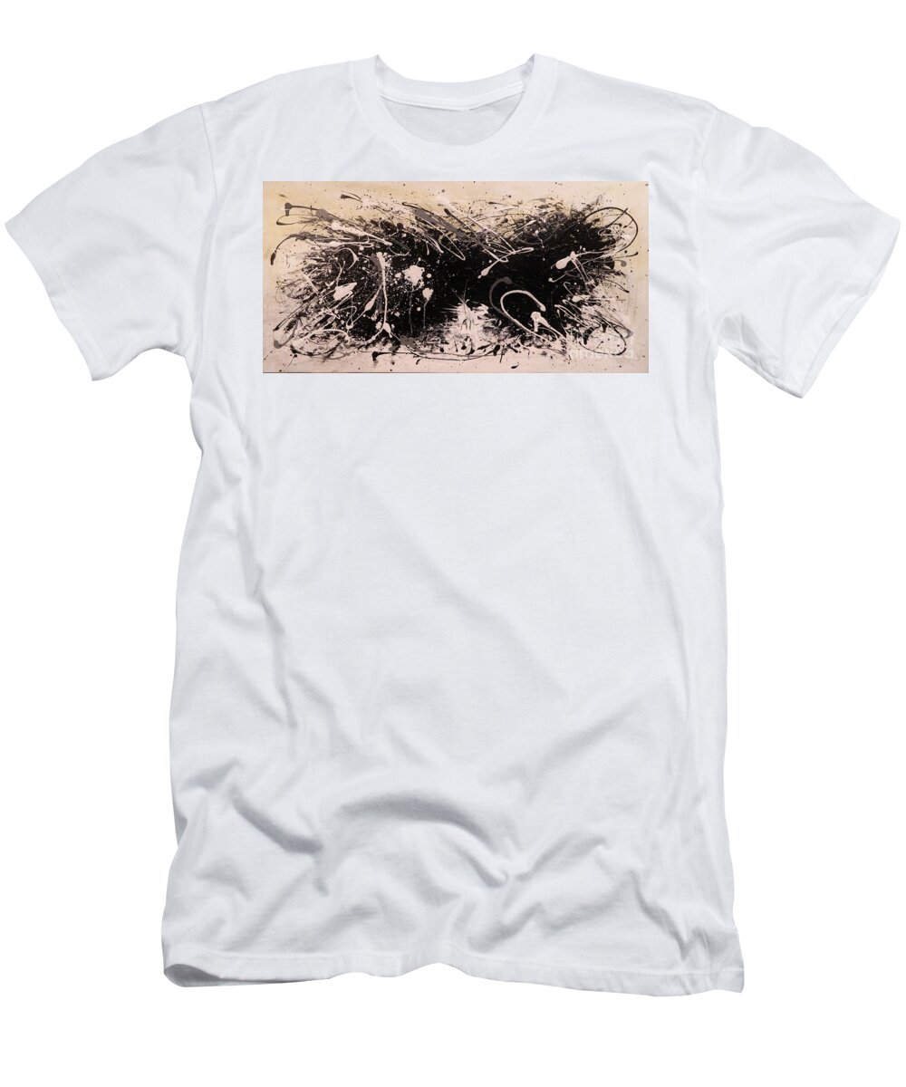 Abstract T-Shirt featuring the painting Relentless by Dan Campbell