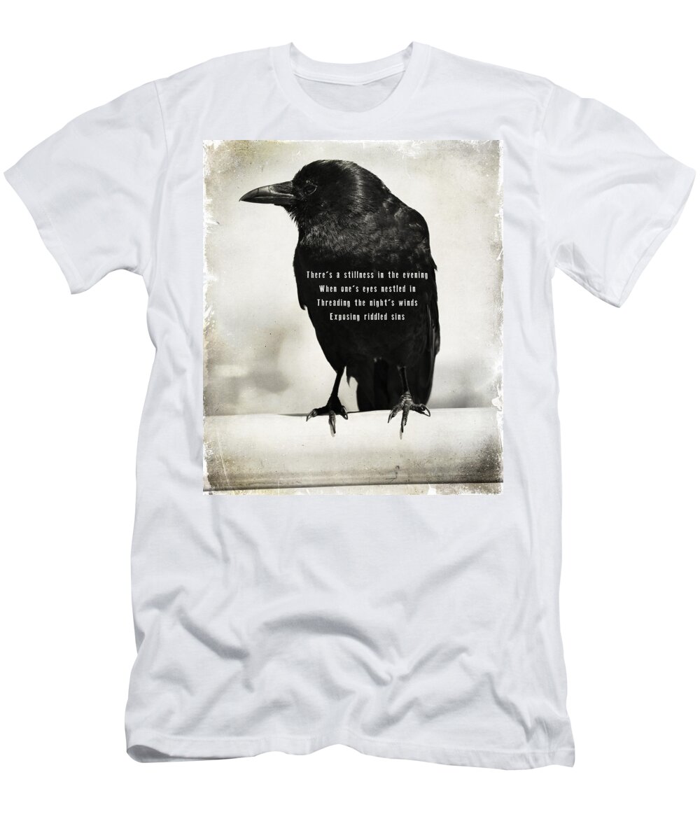 Bird T-Shirt featuring the photograph Riddled Sins by J C