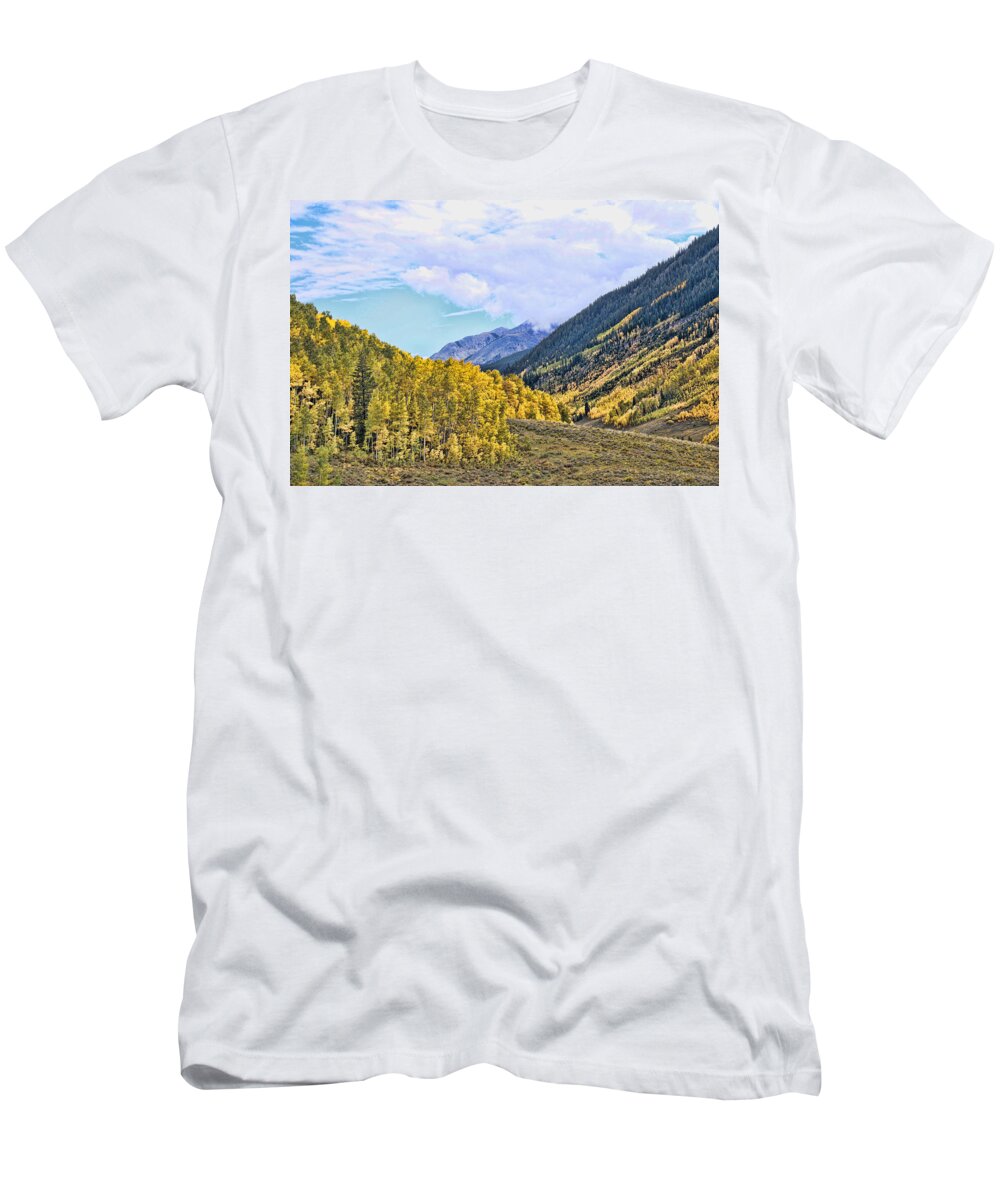 Rocky Mountain High T-Shirt featuring the photograph Rocky Mountain High Colorado 3 by Allen Beatty