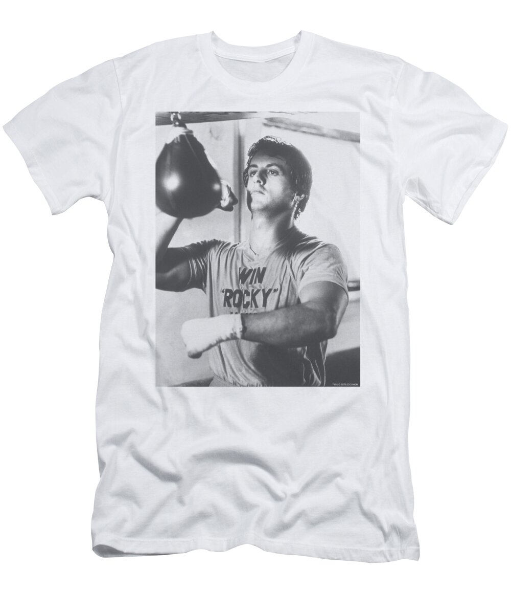 Rocky T-Shirt featuring the digital art Rocky - Square by Brand A