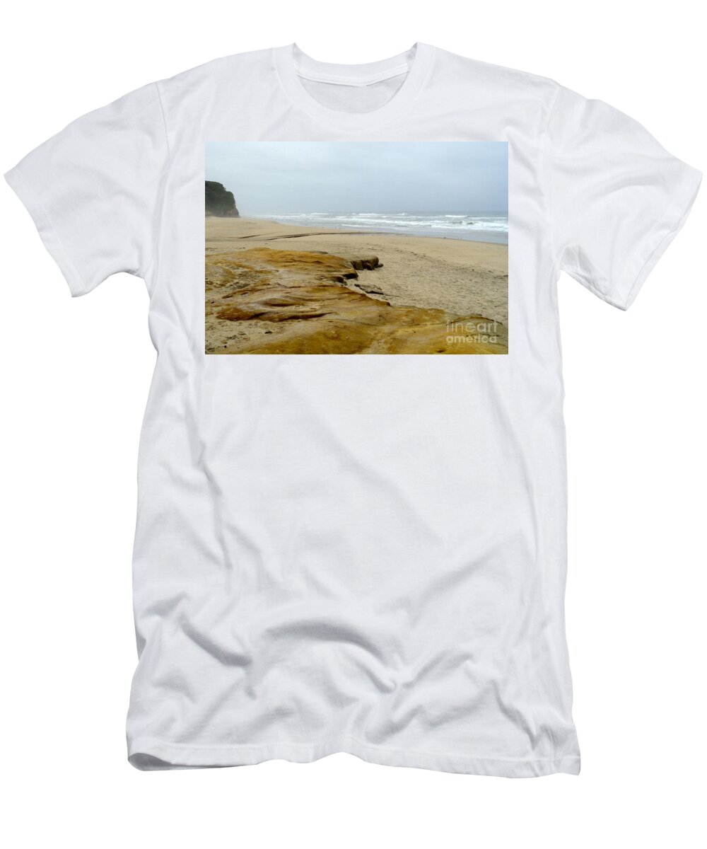 Beach T-Shirt featuring the photograph Sandy Beach by Carla Carson