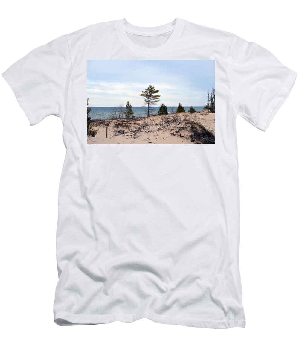 Lake Huron T-Shirt featuring the photograph Sandy Dune by Linda Kerkau